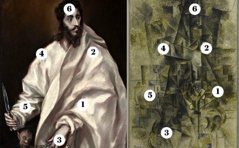 Find the six similarities between these two paintings by Picasso and El Greco | EL PAÍS